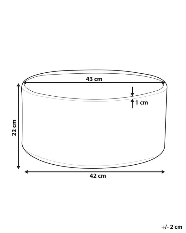 Kruka Vit Marmoreffekt Stenblandning 43 x 43 cm Rund Modern design UV-beständig