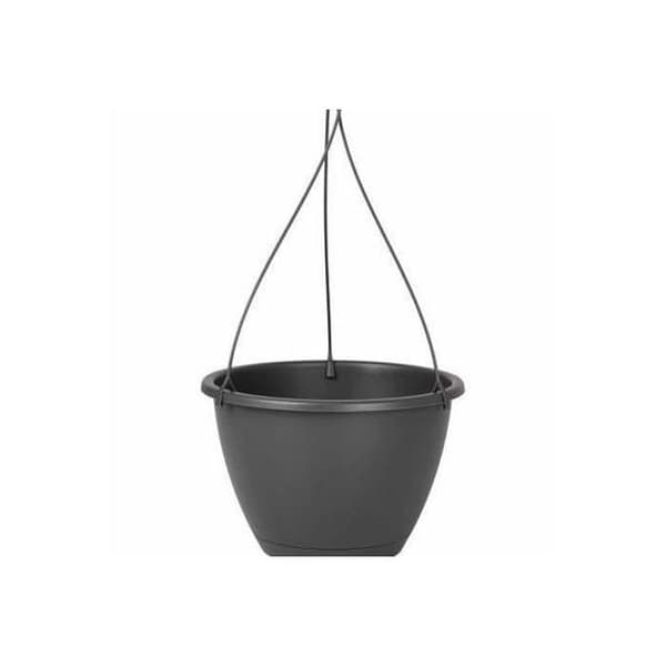 ARTEVASI Hängande blomkruka Algarve - 8 L - 31 x 31 x 20,5 cm - Antracitgrå