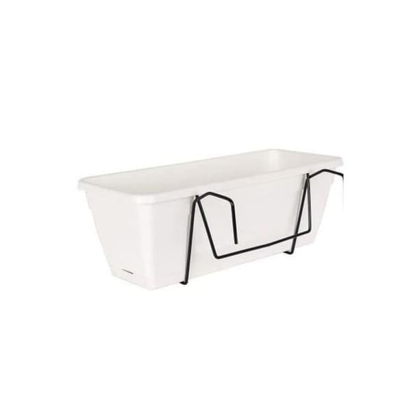 ARTEVASI Venezia Planter Kit med vattenreserv - 10 L - 49 x 19,5 x 16,6 cm - Vit