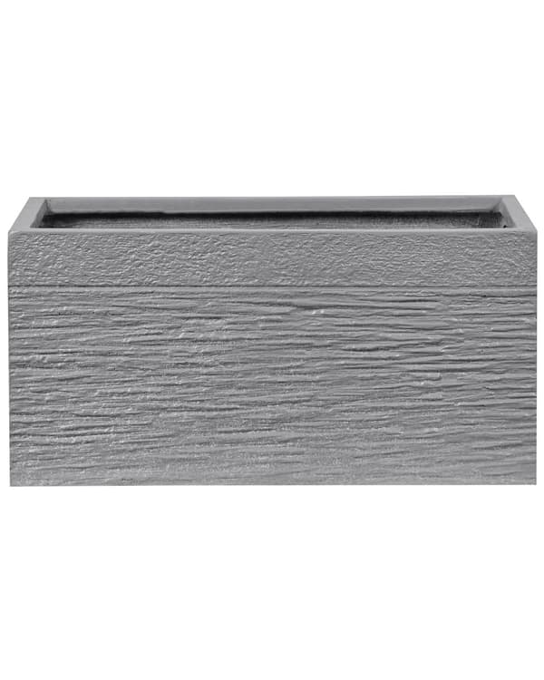 Kruka Grå Fiberlera 50 x 23 x 24 cm Rektangulär Inomhus Utomhus