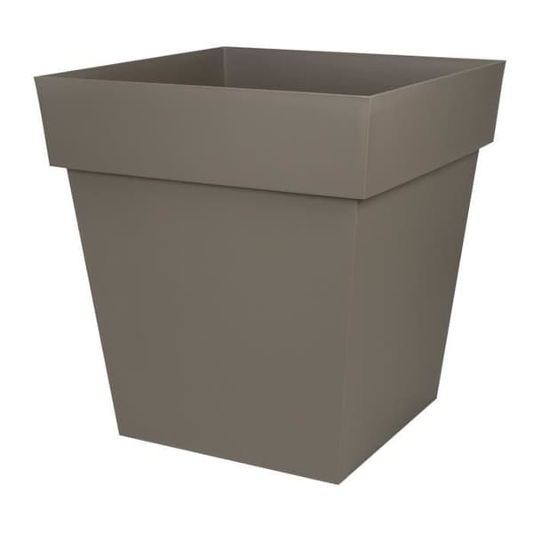 EDA Toscana fyrkantig kruka - 50 cm - 87 L - Taupe