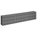Miniatyrbilde 3 av 7: vidaXL Gabion høybed galvanisert stål 270x30x60 cm