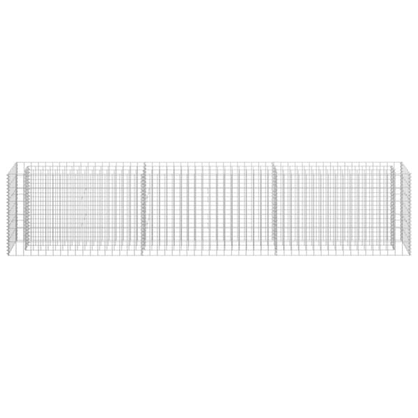 vidaXL Gabion høybed galvanisert stål 270x30x60 cm