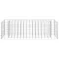 Miniatyrbild 4 av 7: vidaXL Planteringsgabion upphöjd galvaniserat stål 90x30x30 cm