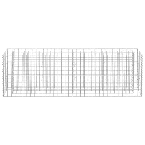 vidaXL Gabion høybed galvanisert stål 180x30x60 cm