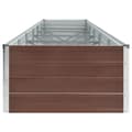 Miniatyrbillede 4 af 6: vidaXL forhøjet plantekasse 480x80x45 cm galvaniseret stål brun