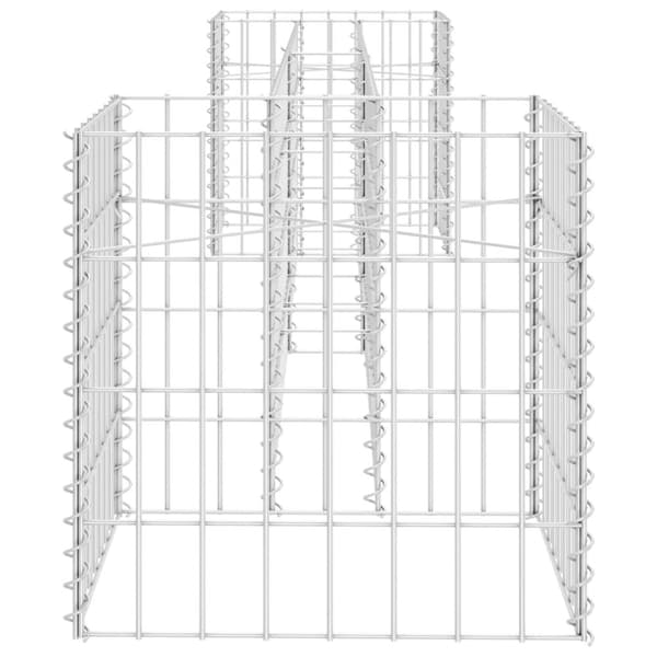 vidaXL Gabion plantekasse H-formet ståltråd 260x40x40 cm