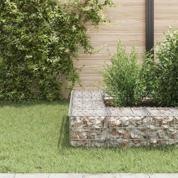 vidaXL Planteringsgabion upphöjd stål 30x30x30 cm