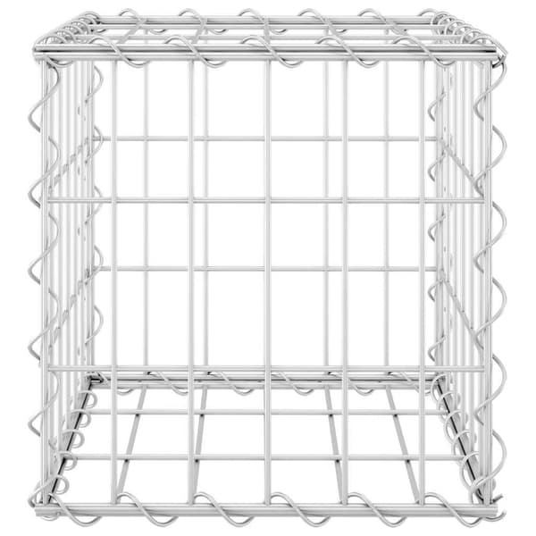 vidaXL Planteringsgabion upphöjd stål 30x30x30 cm