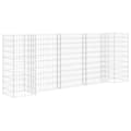 Miniatyrbild 2 av 6: vidaXL Planteringsgabion H-formad stål 260x40x100 cm