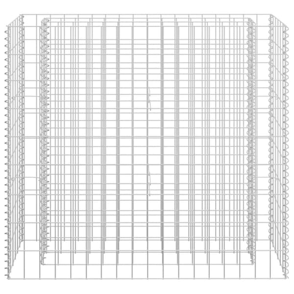 vidaXL gabion-højbed 90x30x90 cm galvaniseret stål