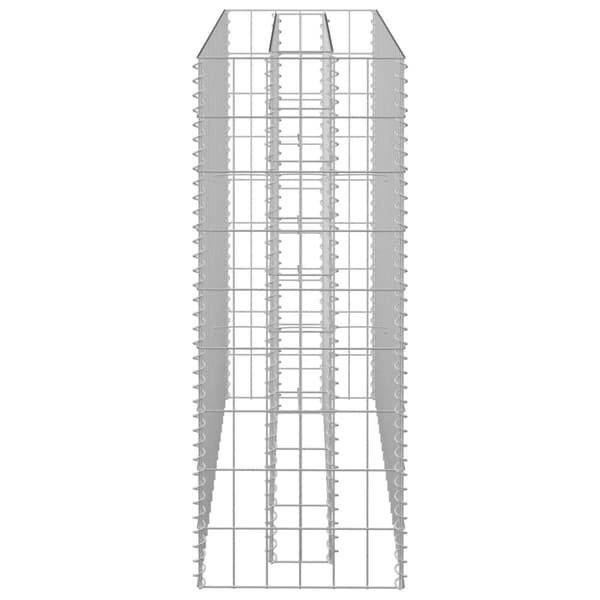 vidaXL gabion-højbed 90x30x90 cm galvaniseret stål