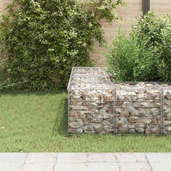 vidaXL gabion-plantekasse 40x40x40 cm kubeformet stål