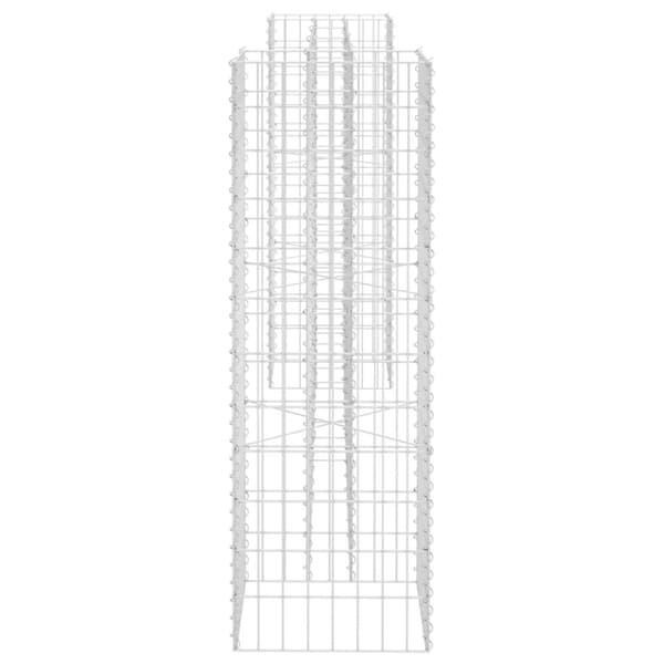 vidaXL Gabion plantekasse H-formet ståltråd 260x40x120 cm