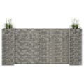 Miniatyrbilde 1 av 6: vidaXL Gabion plantekasse H-formet ståltråd 260x40x120 cm