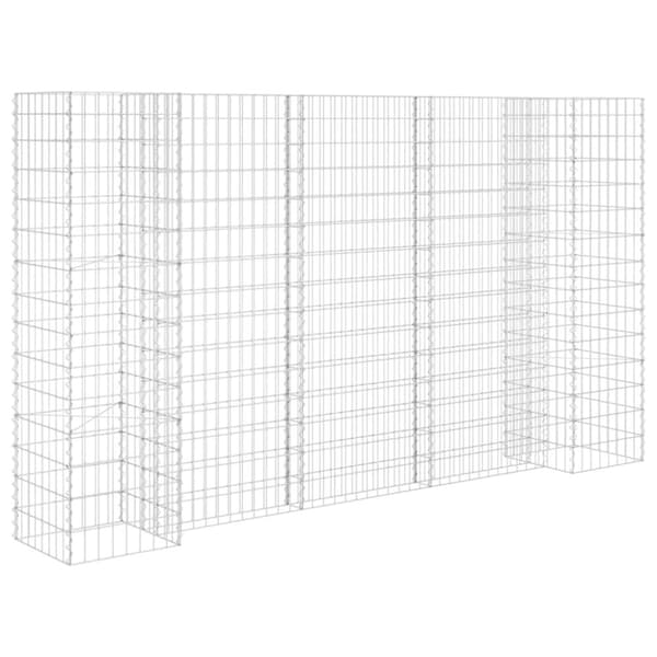 vidaXL Gabion plantekasse H-formet ståltråd 260x40x150 cm