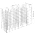 Miniatyrbilde 7 av 7: vidaXL Gabion høybed galvanisert stål 90x30x60 cm