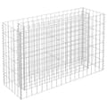 Miniatyrbilde 2 av 7: vidaXL Gabion høybed galvanisert stål 90x30x60 cm