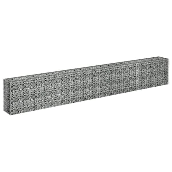 vidaXL Gabion høybed galvanisert stål 360x30x60 cm