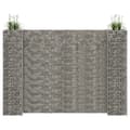 Miniatyrbilde 1 av 6: vidaXL Gabion plantekasse H-formet ståltråd 260x40x200 cm
