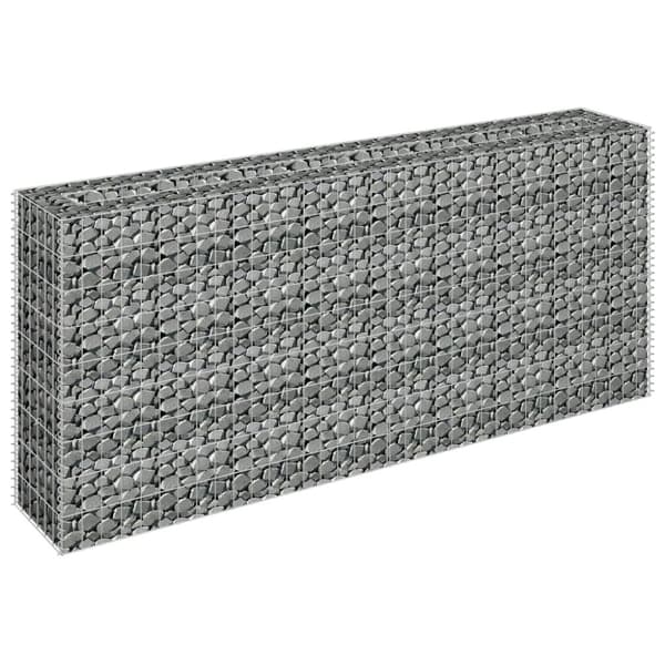 vidaXL Gabion høybed galvanisert stål 180x30x90 cm