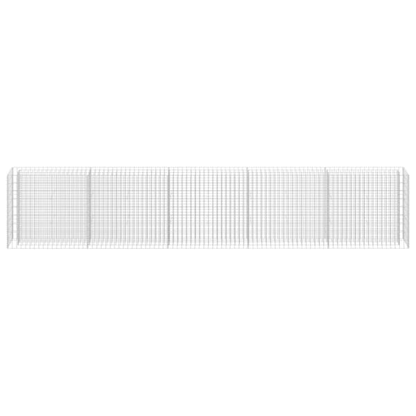 vidaXL Gabion høybed galvanisert stål 450x30x90 cm