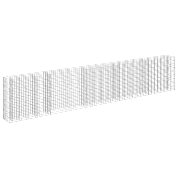vidaXL Gabion høybed galvanisert stål 450x30x90 cm