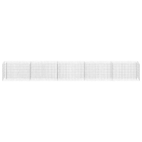 vidaXL Gabion høybed galvanisert stål 450x30x60 cm