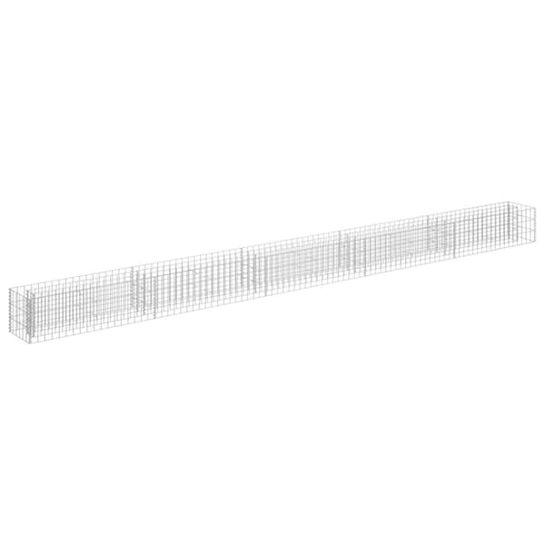 vidaXL Gabion høybed galvanisert stål 450x30x30 cm