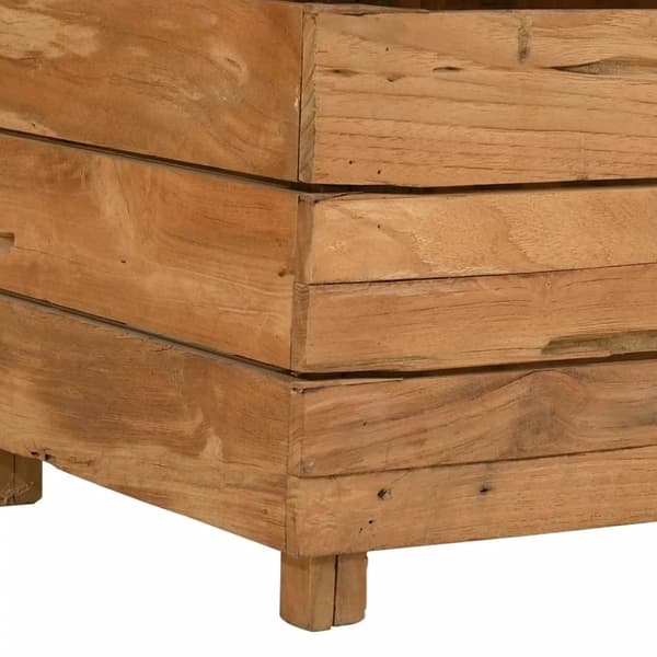 vidaXL højbed 150x40x72 cm massivt teaktræ og stål