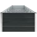 Miniatyrbilde 4 av 6: vidaXL Høybed galvanisert stål 480x80x45 cm antrasitt