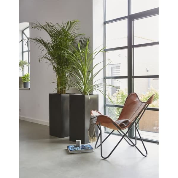 Capi Plantepotte Urban Smooth rektangulær 36 x 79 cm svart