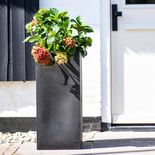 Capi Plantepotte Urban Smooth rektangulær 36 x 79 cm svart