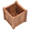 Pikkukuva 5 / 8: vidaXL Korotettu kukkalaatikko 30x30x30 cm täysi tiikki