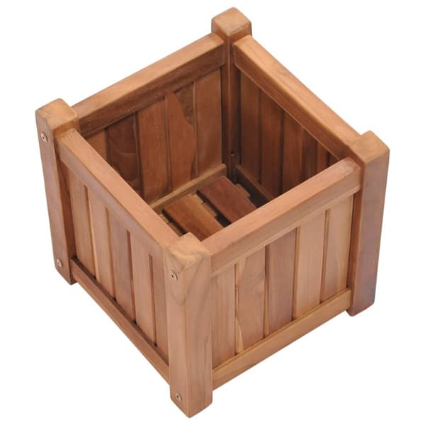 vidaXL Høybed 30x30x30 cm heltre teak
