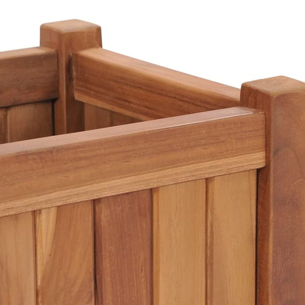 vidaXL Høybed 30x30x30 cm heltre teak