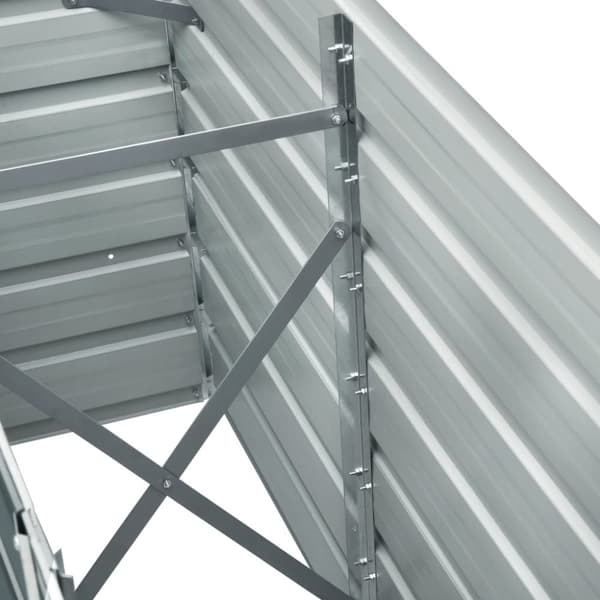 vidaXL Høybed galvanisert stål 240x40x77 cm grønn