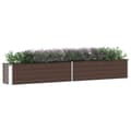 Miniatyrbilde 2 av 10: vidaXL Høybed galvanisert stål 320x40x45 cm brun