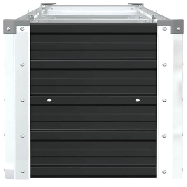 vidaXL Høybed galvanisert stål 320x40x45 cm antrasitt