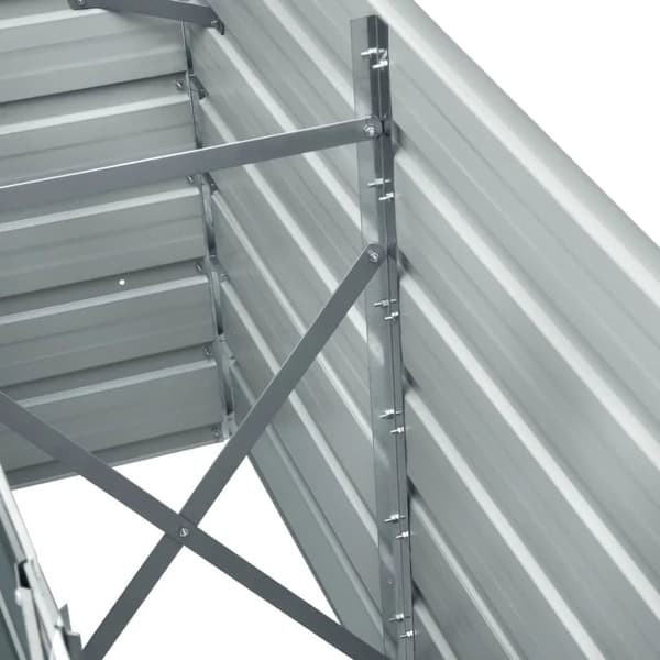 vidaXL forhøjet plantekasse 240x40x77 cm galvaniseret stål antracitgrå