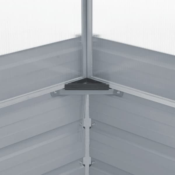 vidaXL drivhus 100 x 100 x 77 cm galvaniseret stål grøn