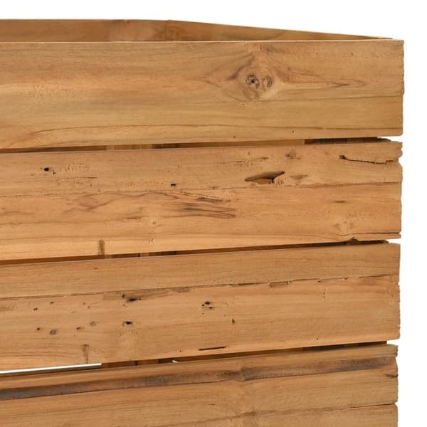 vidaXL Høybed 100x40x55 cm resirkulert teak og stål