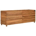 Miniatyrbillede 11 af 11: vidaXL højbed 150x40x55 cm massivt teaktræ og stål