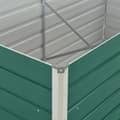 Miniatyrbilde 3 av 6: vidaXL Forhøyet hagebed 160x80x77 cm galvanisert stål grønn