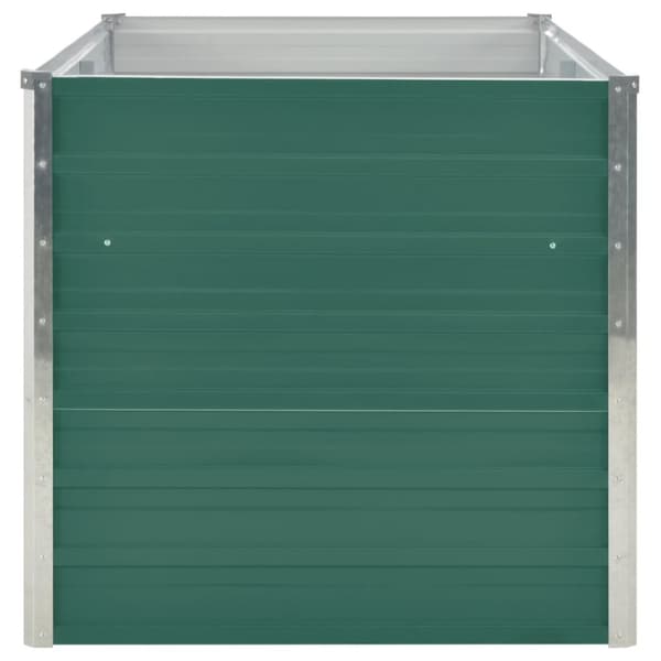 vidaXL Forhøyet hagebed 160x80x77 cm galvanisert stål grønn
