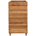 Miniatyrbilde 8 av 11: vidaXL Høybed 100x40x72 cm resirkulert teak og stål