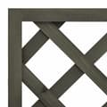 Miniatyrbilde 5 av 6: vidaXL Blomsterkasse med espalier grå 50x25x90 cm heltre gran