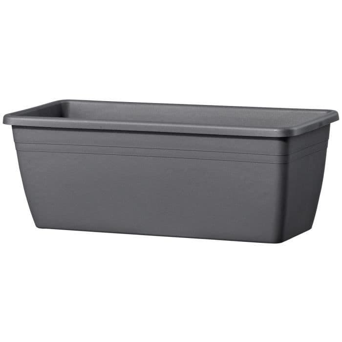 DEROMA Rektangulär planter Day R antracit - 60 cm