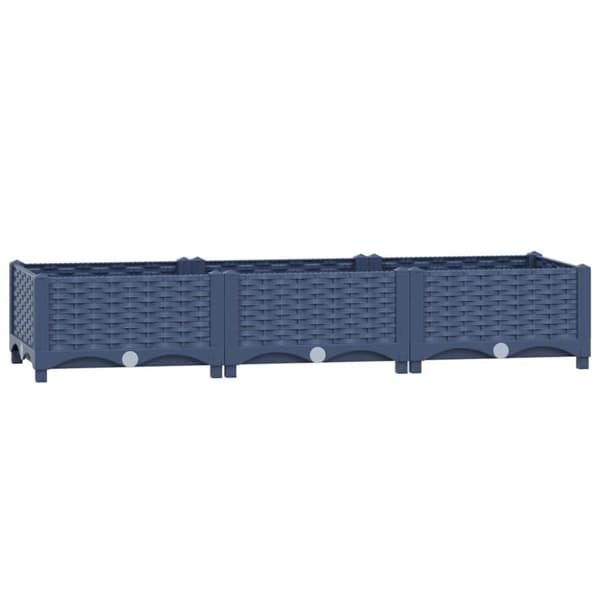 vidaXL Høybed 120x40x23 cm polypropylen
