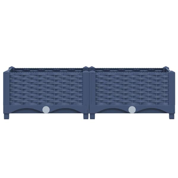 vidaXL højbed 80x40x23 cm polypropylen